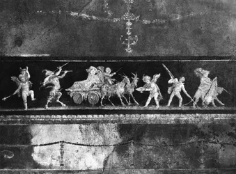 Bacchic Procession of Cherubs, Frieze from the Oecus of the Casa dei Vettii (House of the Vettii) c.50-79 AD